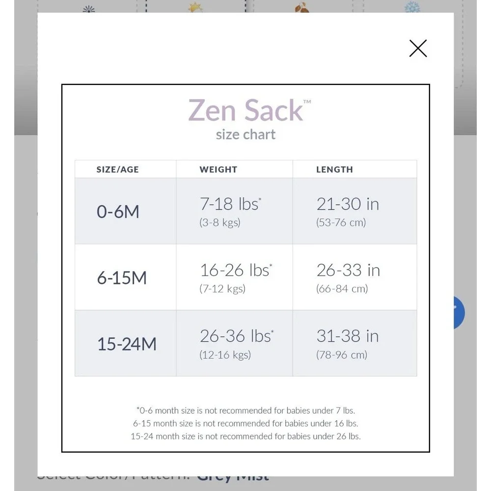 Nested Bean Zen Classic Weight Sleep Sack Lavender Medium 6-15 Months